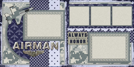 Airman - 734 - EZscrapbooks Scrapbook Layouts Air Force, Military