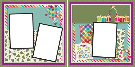 The Magic of Christmas - Digital Scrapbook Pages - INSTANT DOWNLOAD - EZscrapbooks Scrapbook Layouts christmas, holidays, santa