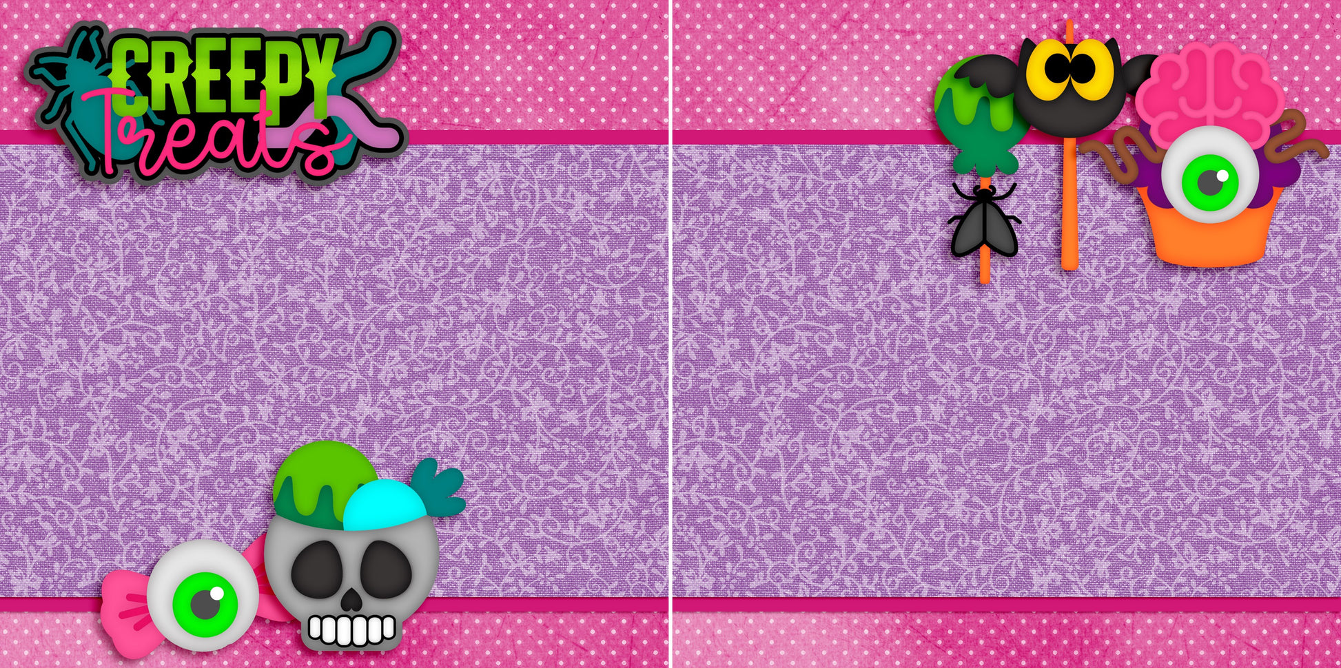 Creepy Treats NPM - 5361 - EZscrapbooks Scrapbook Layouts Halloween