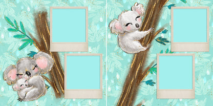 Koala Mama - 5026 - EZscrapbooks Scrapbook Layouts Baby, Baby / Bridal Shower, Pregnancy