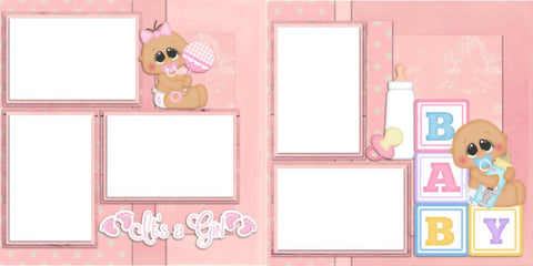 New Baby Girl - Digital Scrapbook Pages - INSTANT DOWNLOAD – EZscrapbooks