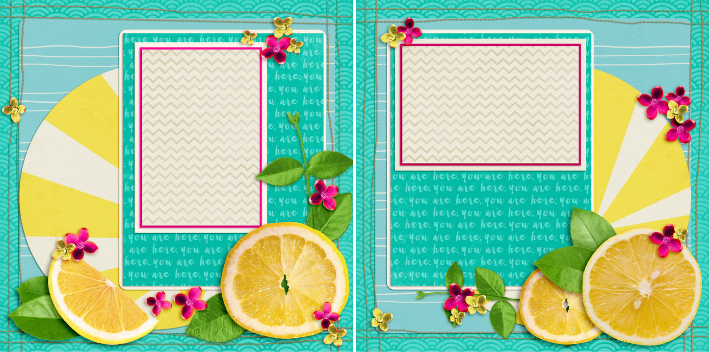 Mojitos - 3968 - EZscrapbooks Scrapbook Layouts Summer