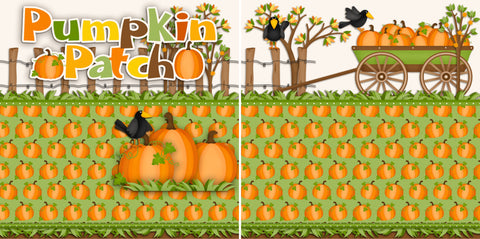 Pumpkin Patch NPM - 2343 - EZscrapbooks Scrapbook Layouts Fall - Autumn