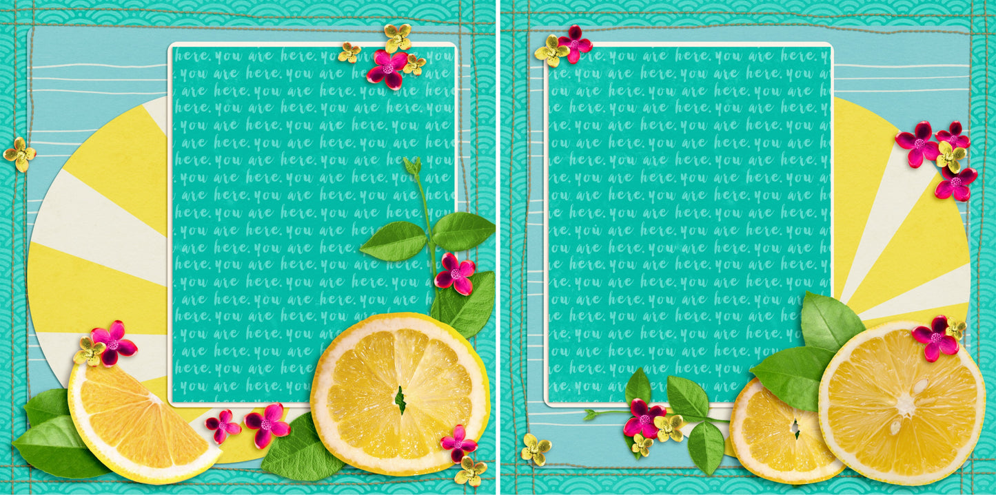 Mojitos NPM - 3969 - EZscrapbooks Scrapbook Layouts Summer