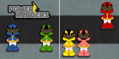 Power Rangers NPM - 3457 - EZscrapbooks Scrapbook Layouts Characters, Kids