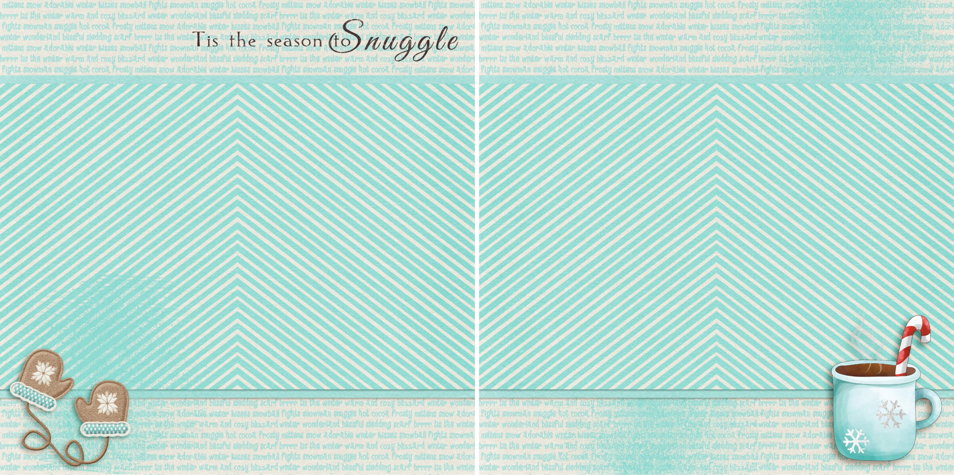 Season to Snuggle NPM - 4465 - EZscrapbooks Scrapbook Layouts Winter