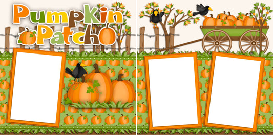 Pumpkin Patch - Digital Scrapbook Pages - INSTANT DOWNLOAD - EZscrapbooks Scrapbook Layouts Fall - Autumn