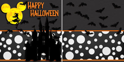 Happy Halloween - Castle NPM - 3919 - EZscrapbooks Scrapbook Layouts Disney