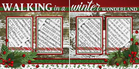 Walking in a Winter Wonderland - 2522 - EZscrapbooks Scrapbook Layouts Christmas