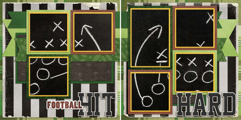 Hit Hard - 8 - EZscrapbooks Scrapbook Layouts football, Sports