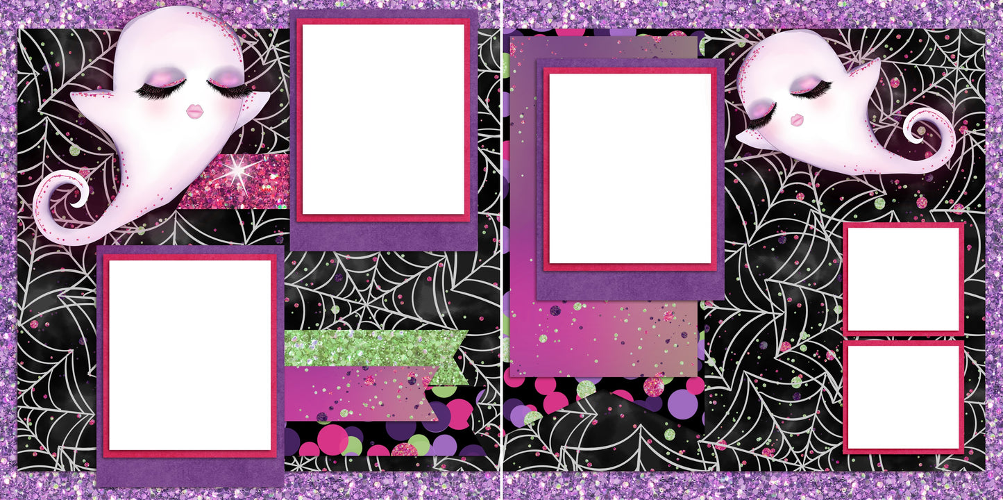Fabulous Ghouls - Digital Scrapbook Pages - INSTANT DOWNLOAD