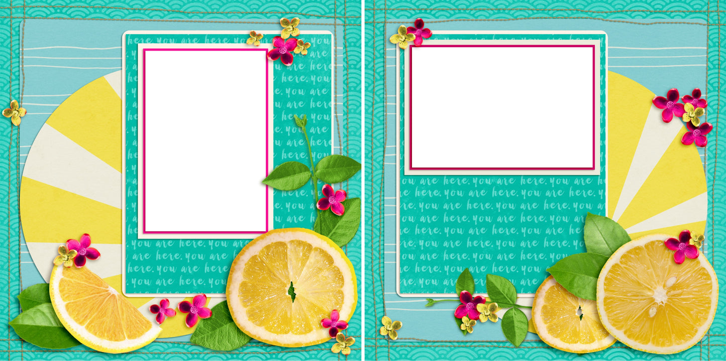 Mojitos - Digital Scrapbook Pages - INSTANT DOWNLOAD - 2019 - EZscrapbooks Scrapbook Layouts cruise, Summer