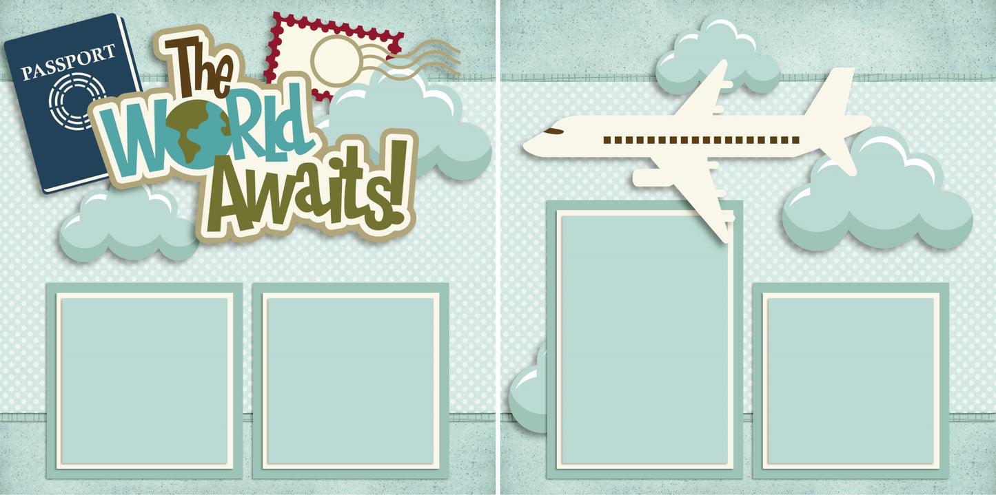 The World Awaits - 2548 - EZscrapbooks Scrapbook Layouts Vacation