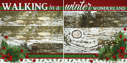 Walking in a Winter Wonderland NPM - 2523 - EZscrapbooks Scrapbook Layouts Christmas