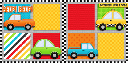 Beep Beep NPM - 5569 - EZscrapbooks Scrapbook Layouts Baby/Toddler, Boys