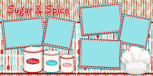 Sugar & Spice - 2399 - EZscrapbooks Scrapbook Layouts Christmas, Foods
