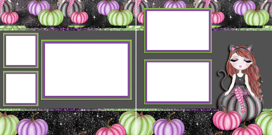 Pretty Pumpkins - Digital Scrapbook Pages - INSTANT DOWNLOAD