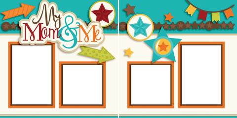 Mom and Me Boy - Digital Scrapbook Pages - INSTANT DOWNLOAD - EZscrapbooks Scrapbook Layouts Boys, Family