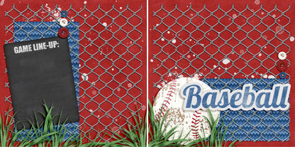 Baseball Line-Up NPM - 4507 - EZscrapbooks Scrapbook Layouts baseball, Sports