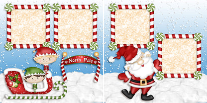 North Pole - 4442 - EZscrapbooks Scrapbook Layouts Christmas