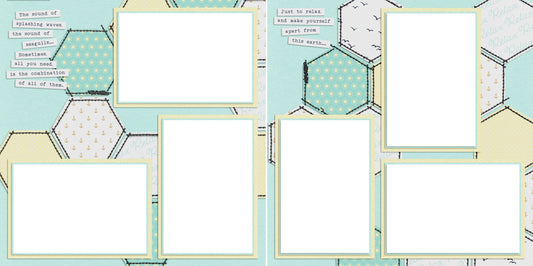 Just Relax - Digital Scrapbook Pages - INSTANT DOWNLOAD - EZscrapbooks Scrapbook Layouts Relax, Vacation