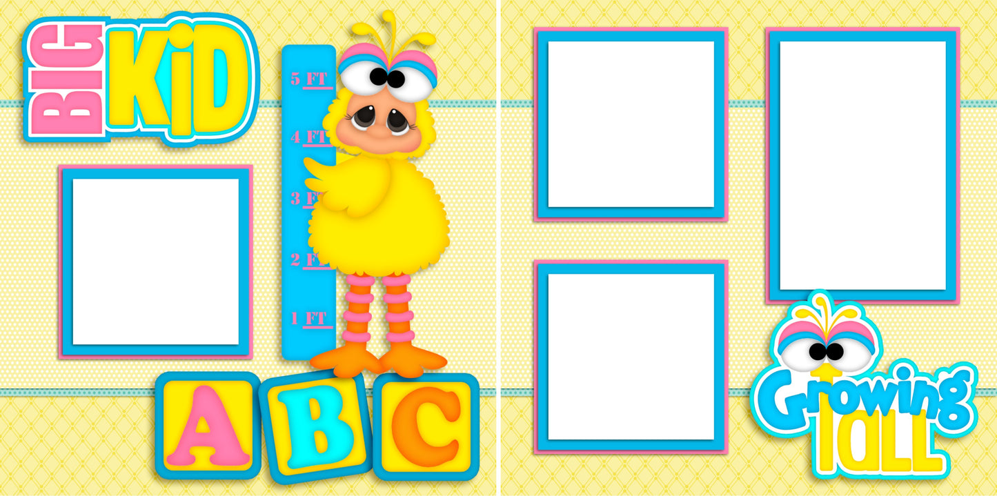 Big Kid - Digital Scrapbook Pages - INSTANT DOWNLOAD - EZscrapbooks Scrapbook Layouts Baby - Toddler, Characters