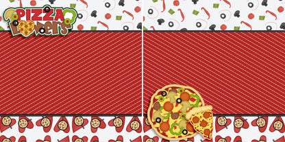 Pizza Lovers NPM - 3485 - EZscrapbooks Scrapbook Layouts Foods, Kids