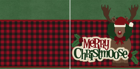 Merry Christmoose NPM - 2411 - EZscrapbooks Scrapbook Layouts Christmas