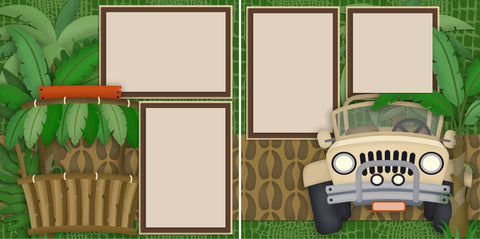 Jungle Safari - 2346 - EZscrapbooks Scrapbook Layouts Disney