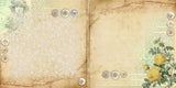 Yellow Flower Ephemera NPM - 5301 - EZscrapbooks Scrapbook Layouts Heritage, Vintage