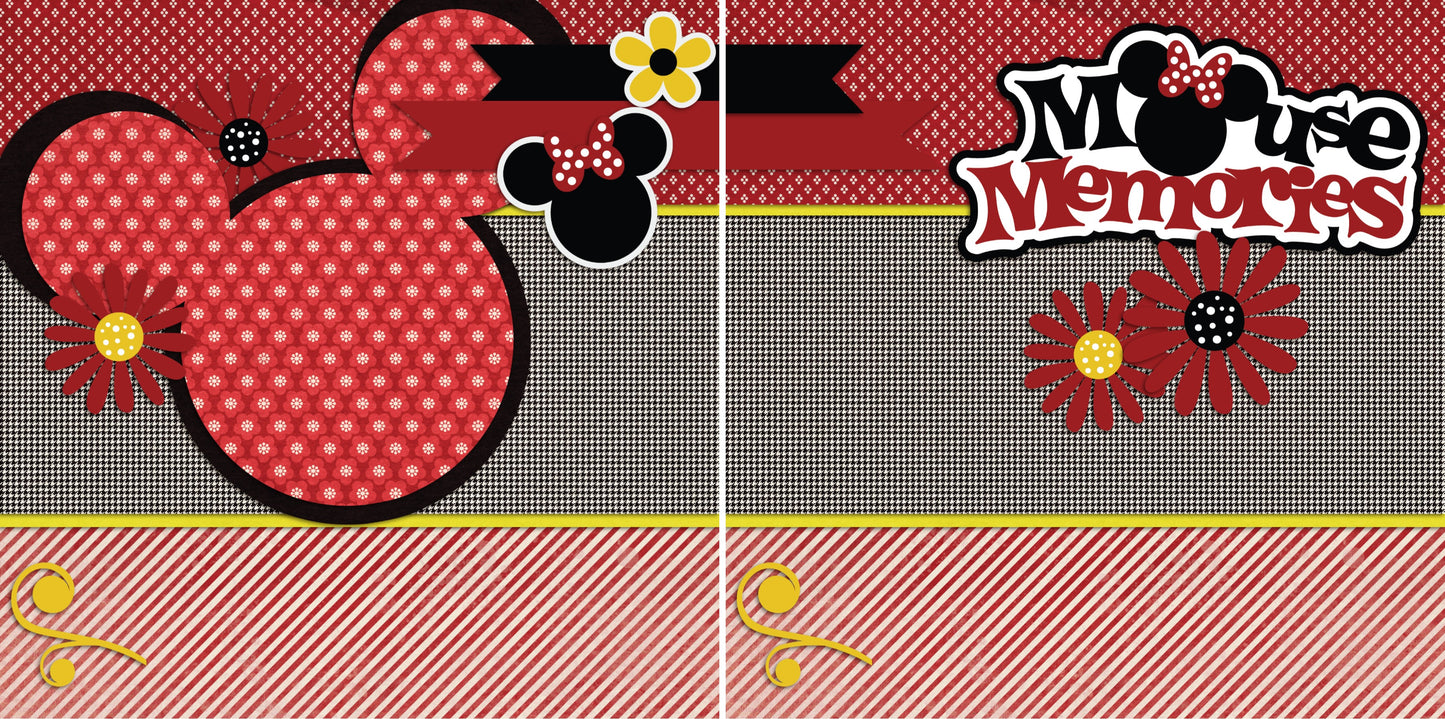 Mouse Memories NPM - 2412 - EZscrapbooks Scrapbook Layouts Disney