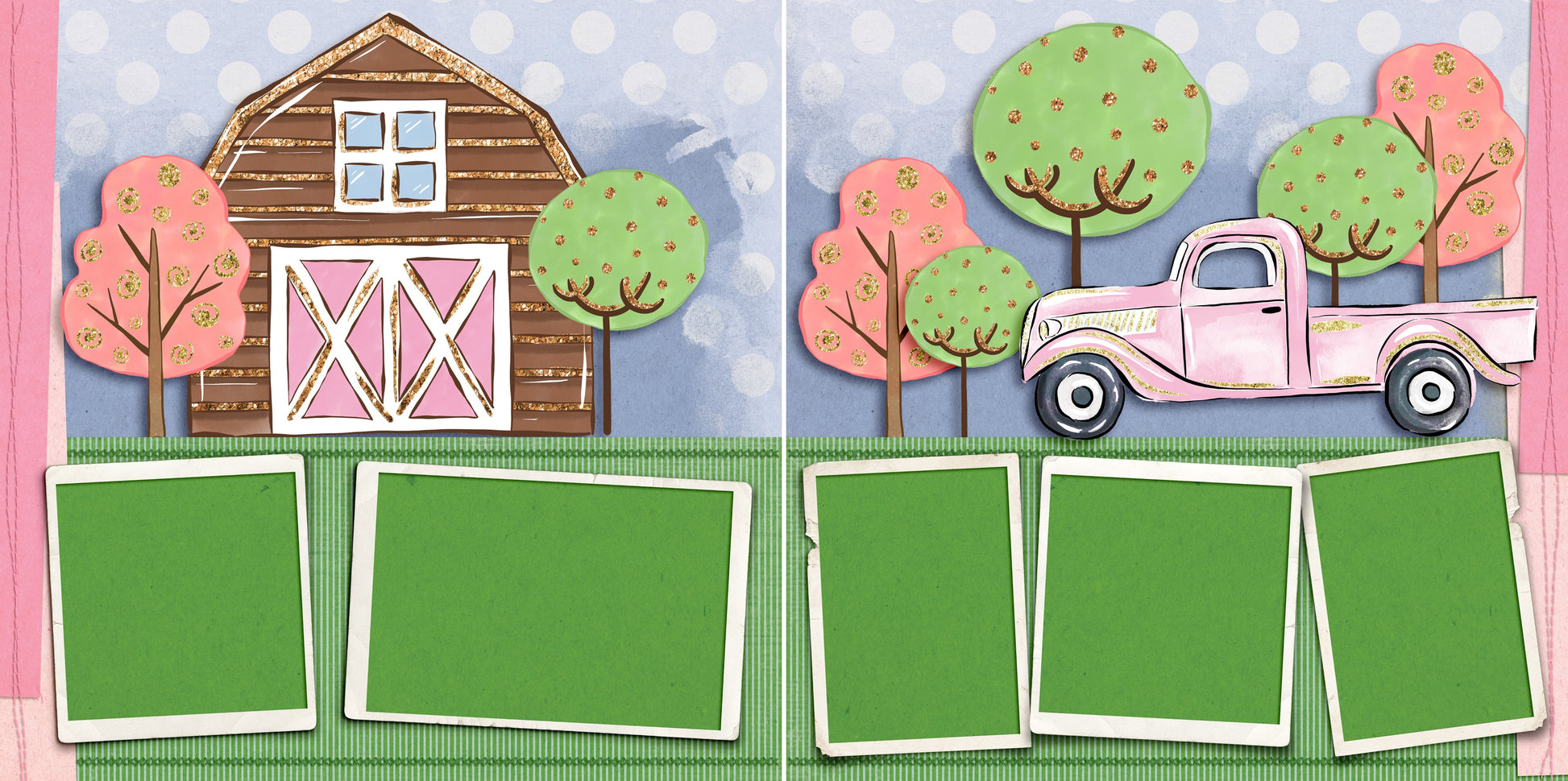 Farm Girl - 5354 - EZscrapbooks Scrapbook Layouts Farm - Garden