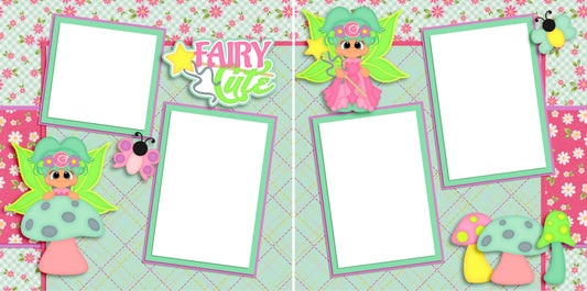 Fairy Cute - Digital Scrapbook Pages - INSTANT DOWNLOAD - EZscrapbooks Scrapbook Layouts Baby - Toddler, Girls, Kids