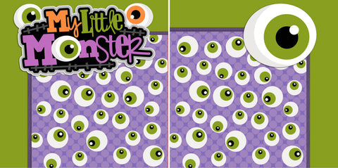 My Little Monster NPM - 2413 - EZscrapbooks Scrapbook Layouts Halloween