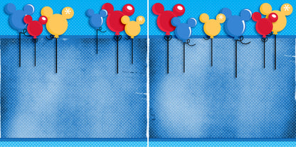 Magical Balloons NPM - 2956 - EZscrapbooks Scrapbook Layouts Disney