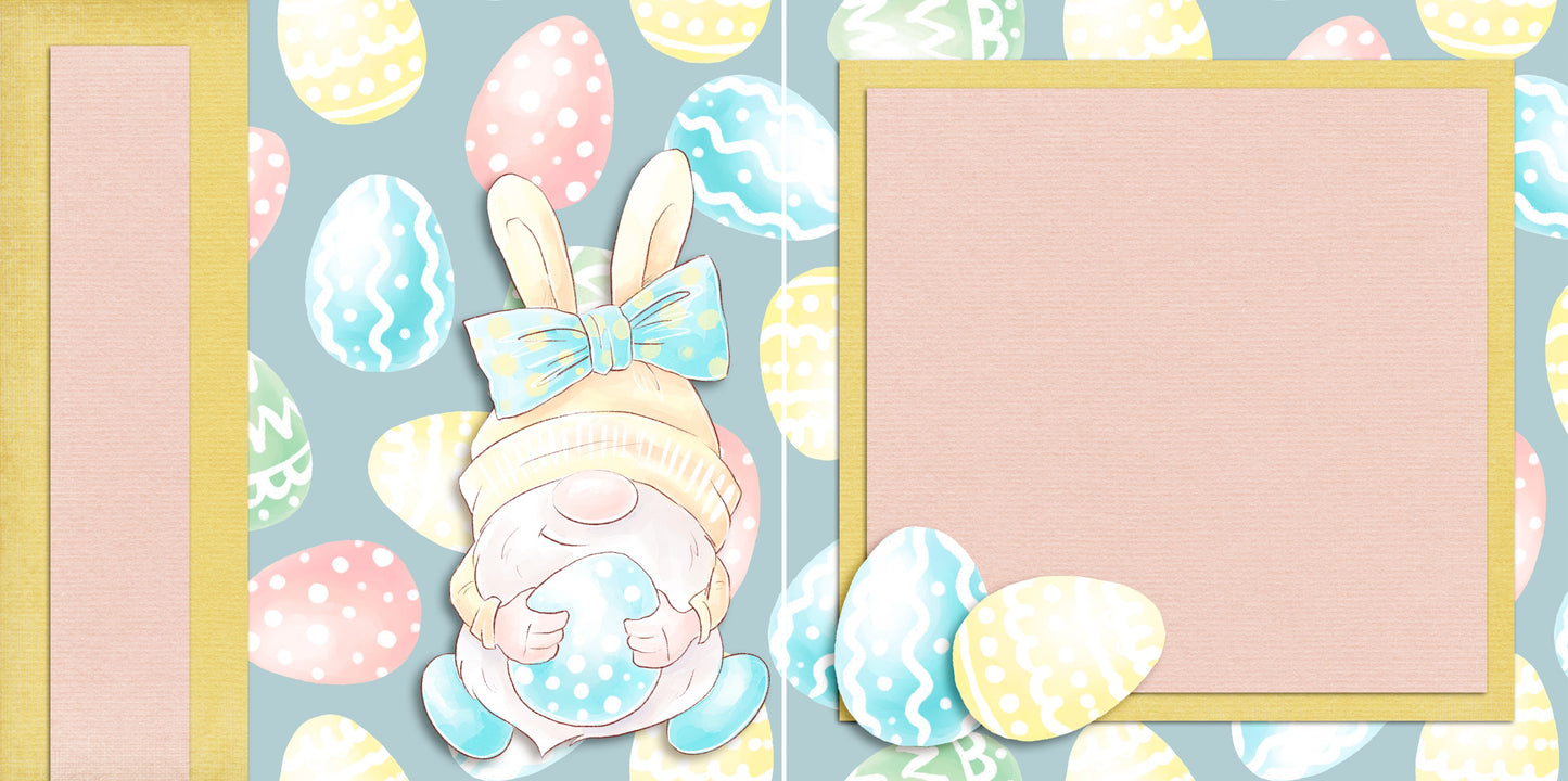 Hoppy Easter EZ Background Pages - Digital Bundle - 10 Digital Scrapbook Pages - INSTANT DOWNLOAD