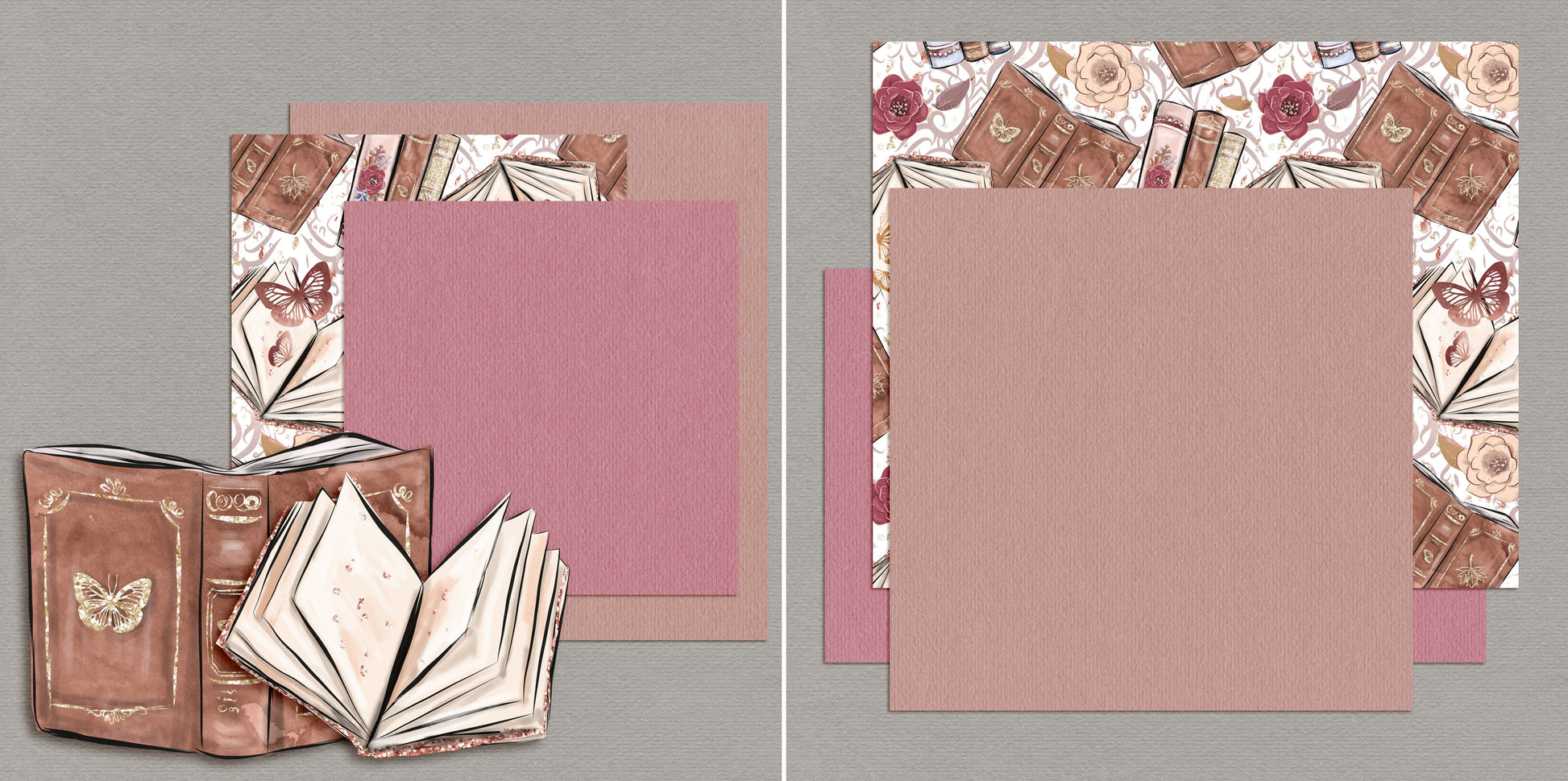 Love Reading NPM - 5487 - EZscrapbooks Scrapbook Layouts Other