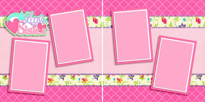 Little Sister - 3156 - EZscrapbooks Scrapbook Layouts Family, sister