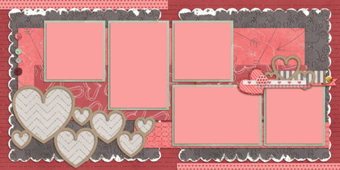 Love Me - 756 - EZscrapbooks Scrapbook Layouts Love - Valentine