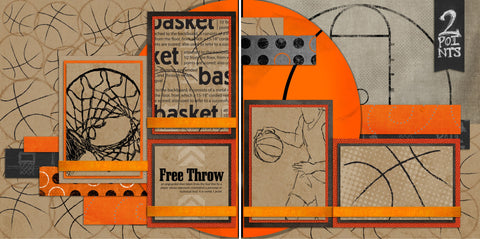 Basketball -2 - EZscrapbooks Scrapbook Layouts basketball, Sports