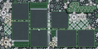 Brrrr - 3554 - EZscrapbooks Scrapbook Layouts Winter