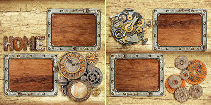 Steampunk:1 - 3710 - EZscrapbooks Scrapbook Layouts Steampunk