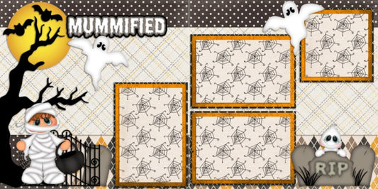 Mummified - 852 - EZscrapbooks Scrapbook Layouts Halloween