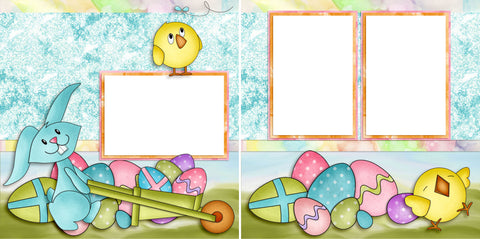 Easter Parade - Digital Scrapbook Pages - INSTANT DOWNLOAD - EZscrapbooks Scrapbook Layouts Spring - Easter