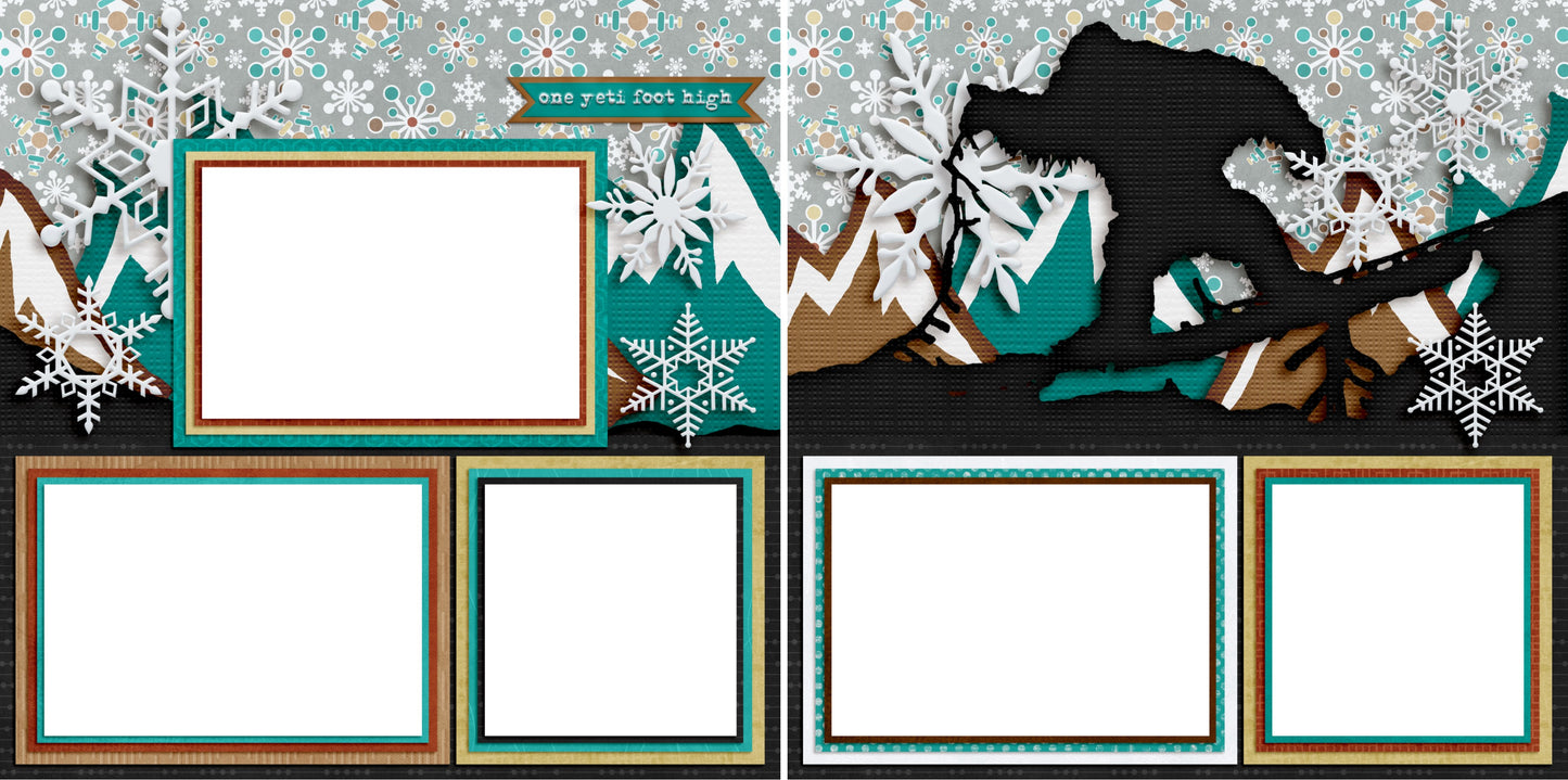 Everest - Digital Scrapbook Pages - INSTANT DOWNLOAD - EZscrapbooks Scrapbook Layouts Disney