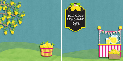 Ice Cold Lemonade NPM - 4865 - EZscrapbooks Scrapbook Layouts Summer