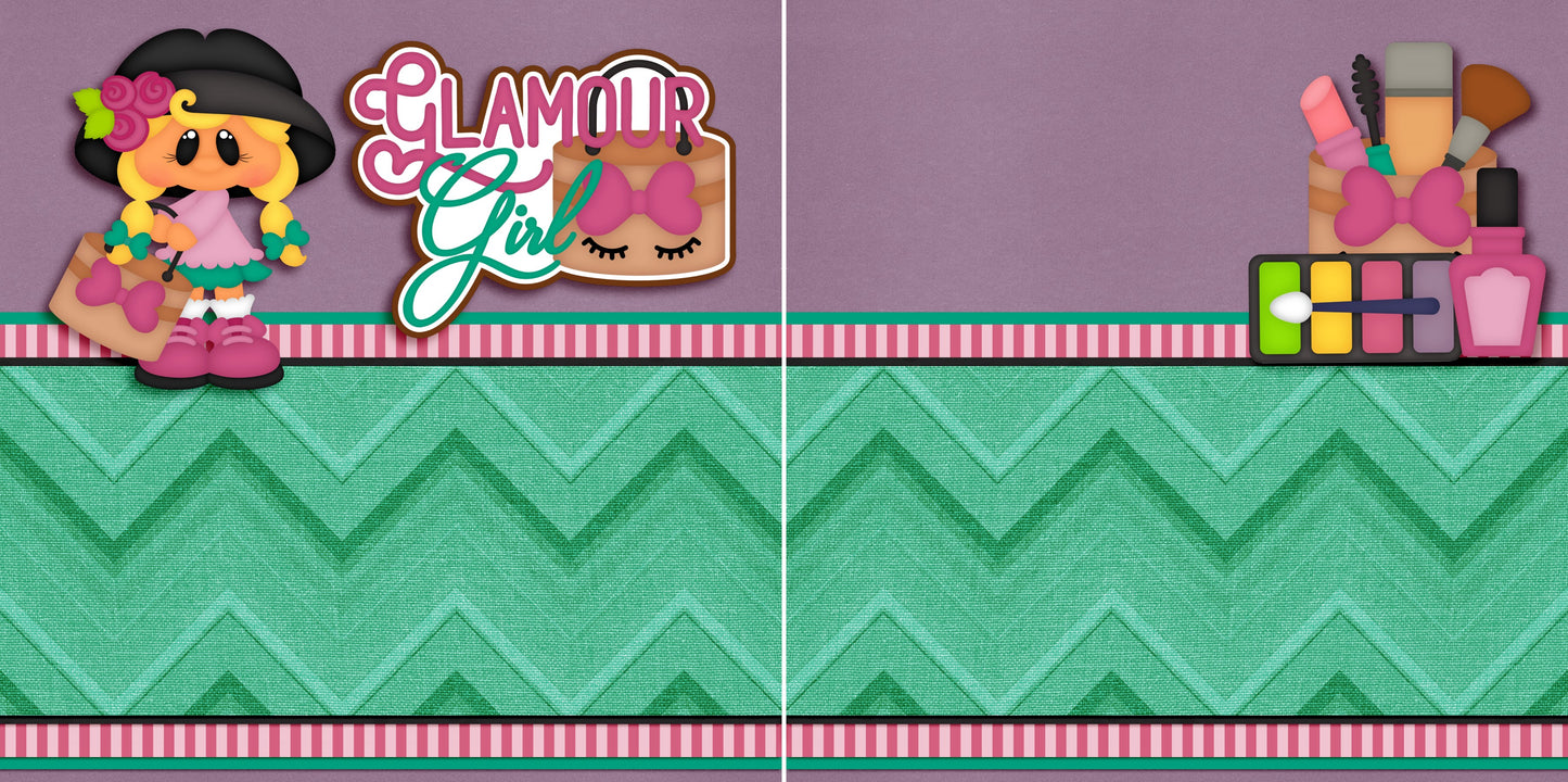 Glamour Girl with Girl NPM - 5359 - EZscrapbooks Scrapbook Layouts Girls