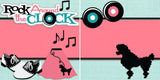 Rock Around the Clock NPM - 2420 - EZscrapbooks Scrapbook Layouts 50's, Dance - Music - Cheer, Decades Past