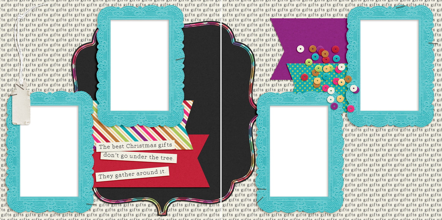 Best Christmas Gifts - Digital Scrapbook Pages - INSTANT DOWNLOAD