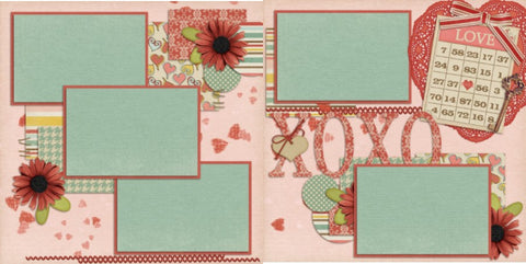 Sweet Valentine - 761 - EZscrapbooks Scrapbook Layouts Love - Valentine, seasons